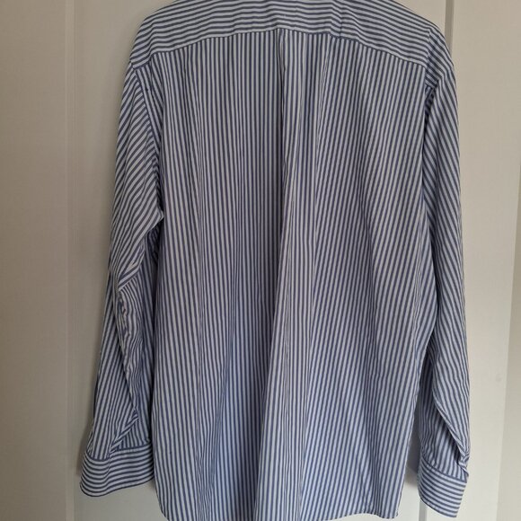 Polo Ralph Lauren Performance Shirt Size 1XB Big Blue Stripe Long Sleeve Classic - Picture 2 of 7